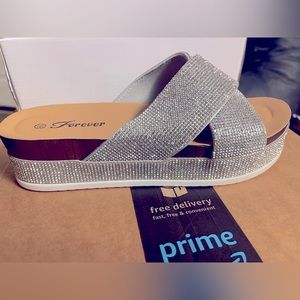 GORGEOUS RHINESTONE SANDALS!!